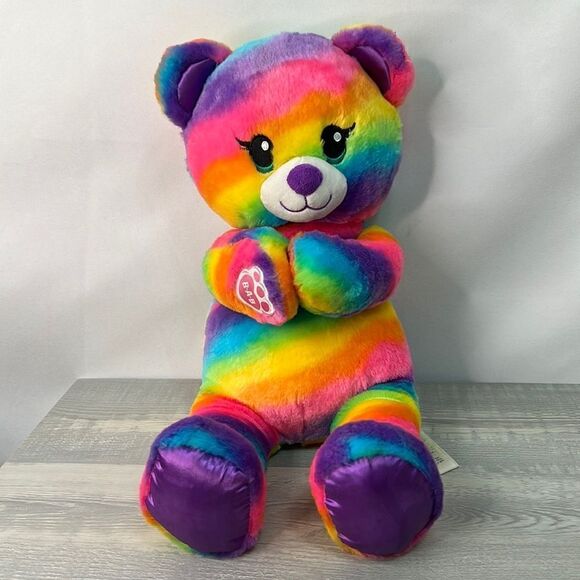 Build-a-Bear Workshop Rainbow Bear - Picture 1 of 12